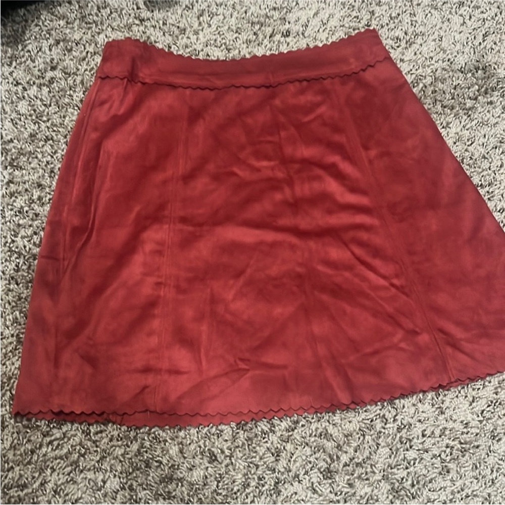 Altar'd State Red A-Line Skirt